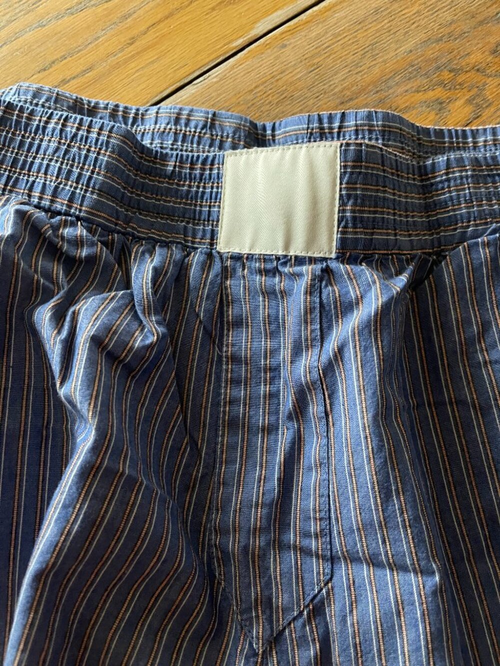 Lioness cobain Women's Blue striped 70% cotton pull on pant/XL - Picture 3 of 5